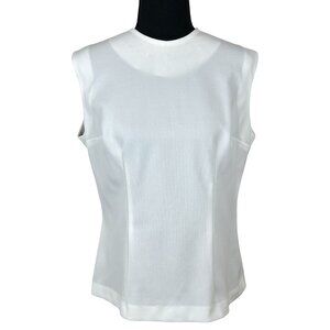 Vintage 70s White Sleeveless Top